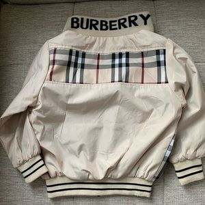 Burberry Boys Bomber Jacket Classic Plaid Size Sm